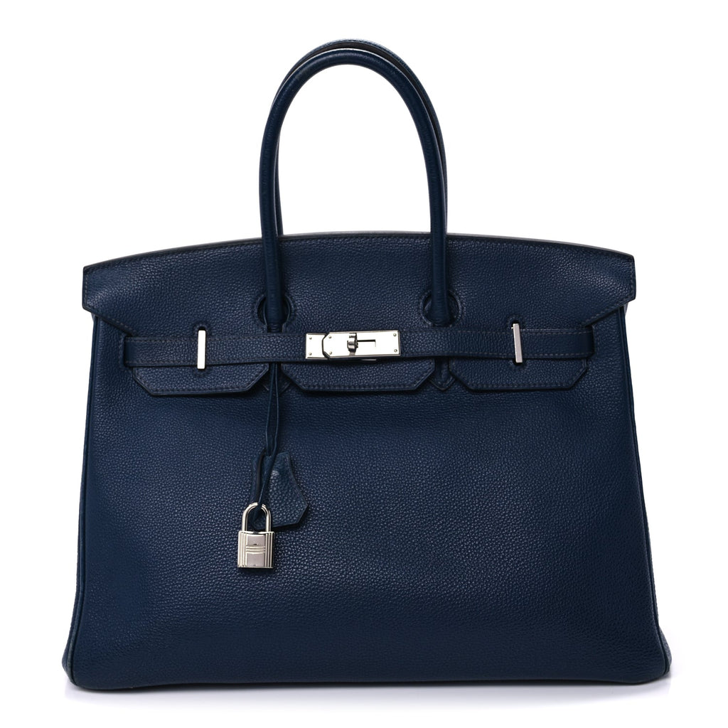 Hermes Togo Birkin 35  Bleu de Prusse