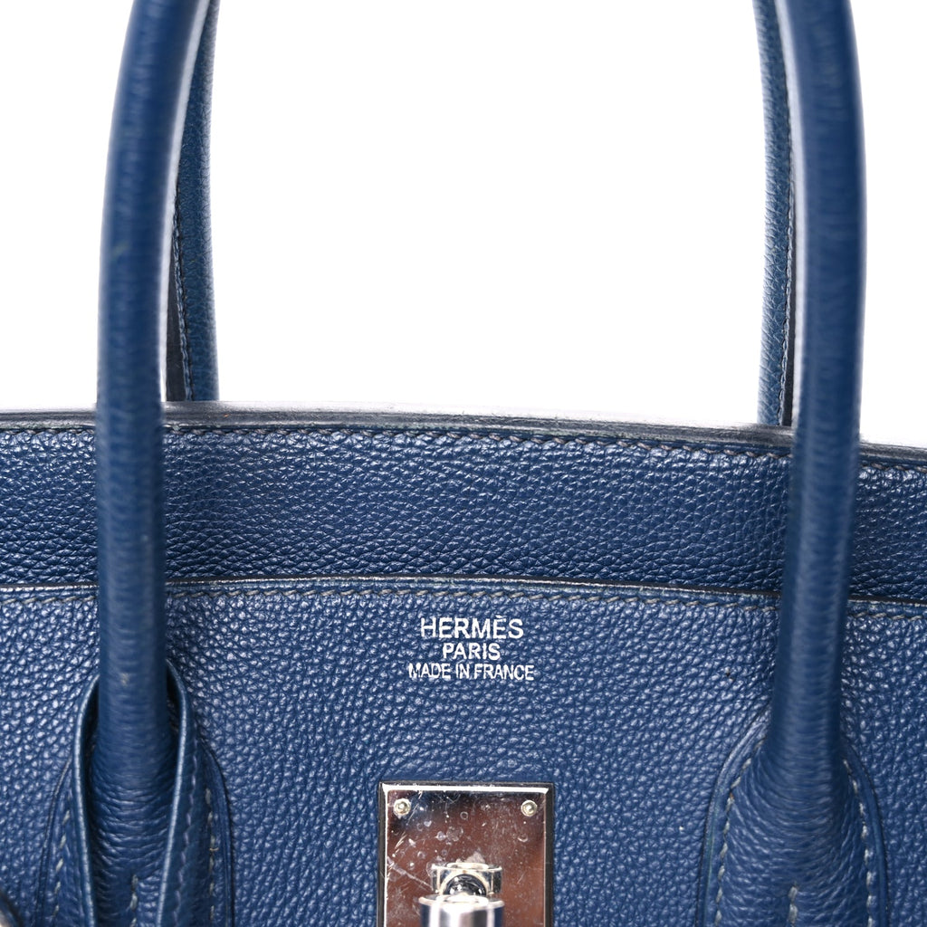 Hermes Togo Birkin 35  Bleu de Prusse