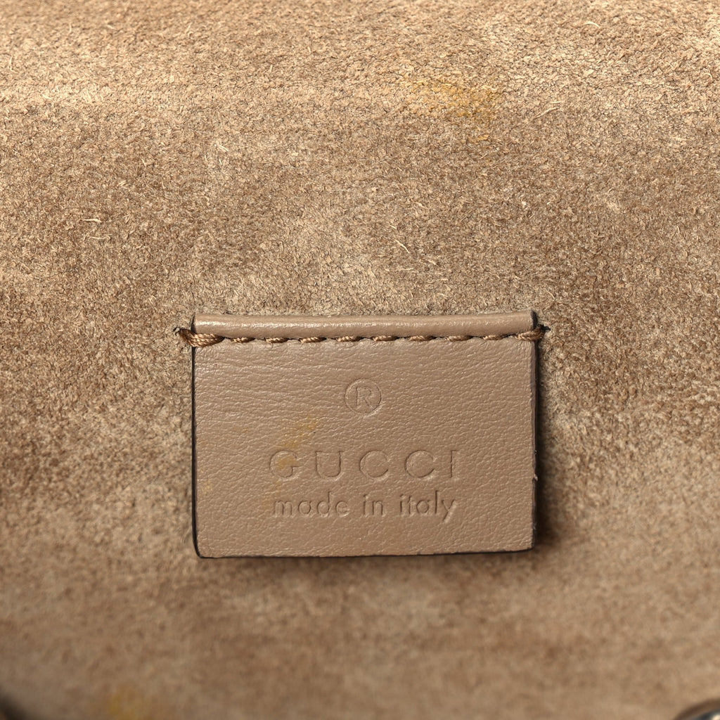 Gucci GG Supreme Monogram Small Dionysus Shoulder Bag  Taupe