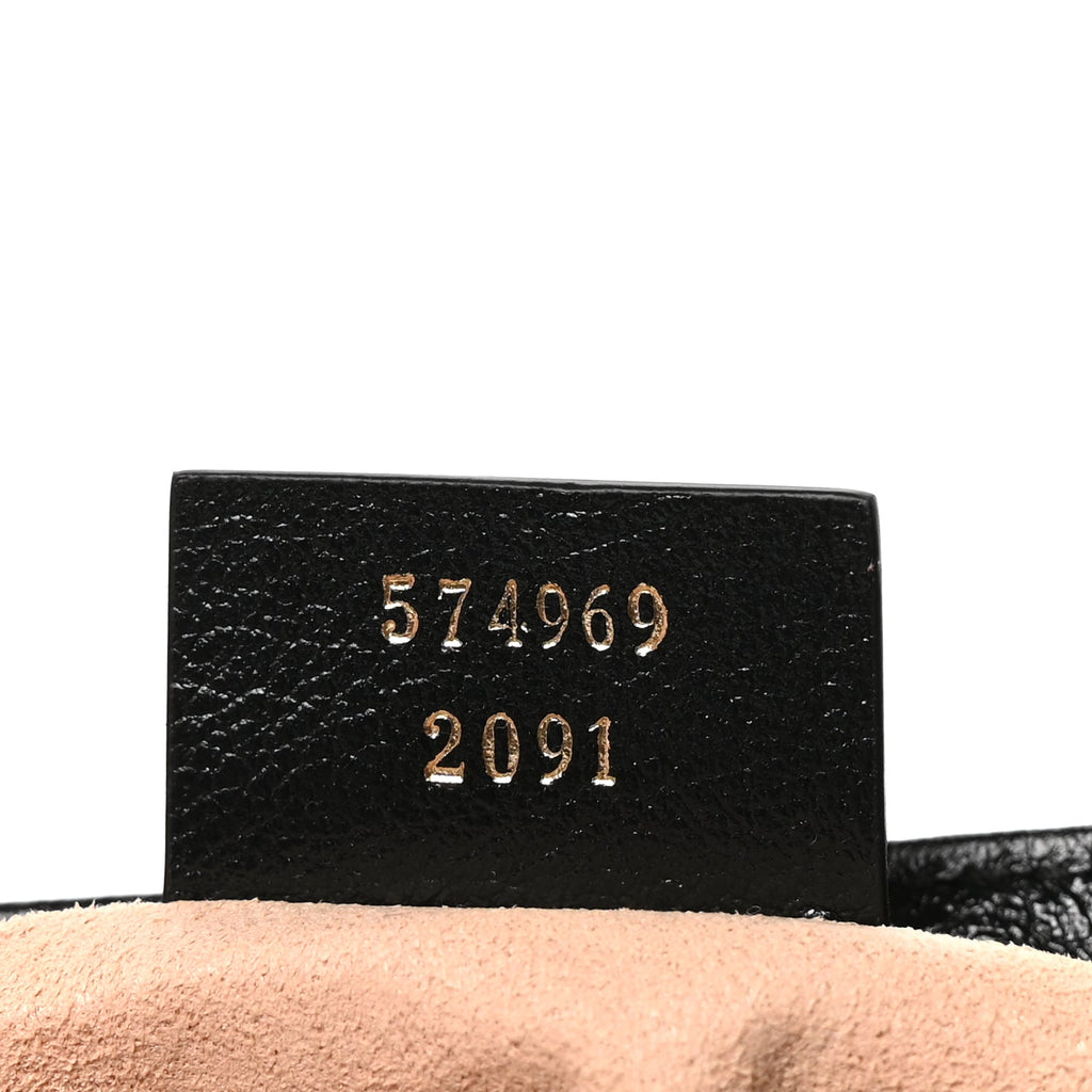 Gucci Azalea Calfskin Enamel Matelasse Diagonal Super Mini Torchon GG Marmont Shoulder Bag Butter Dusty Azure Black Electric Blue