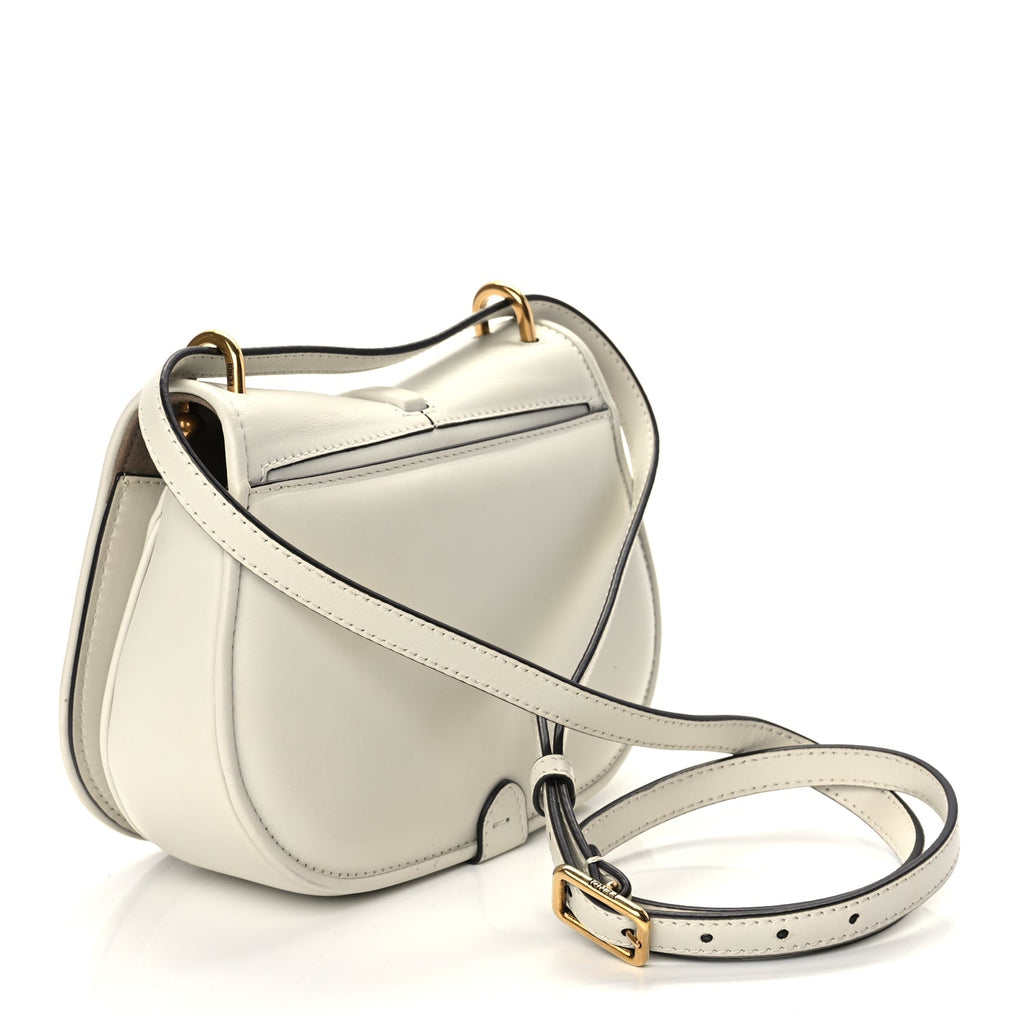 Fendi Vitello Brenta Cher Small Fendi C'mon White