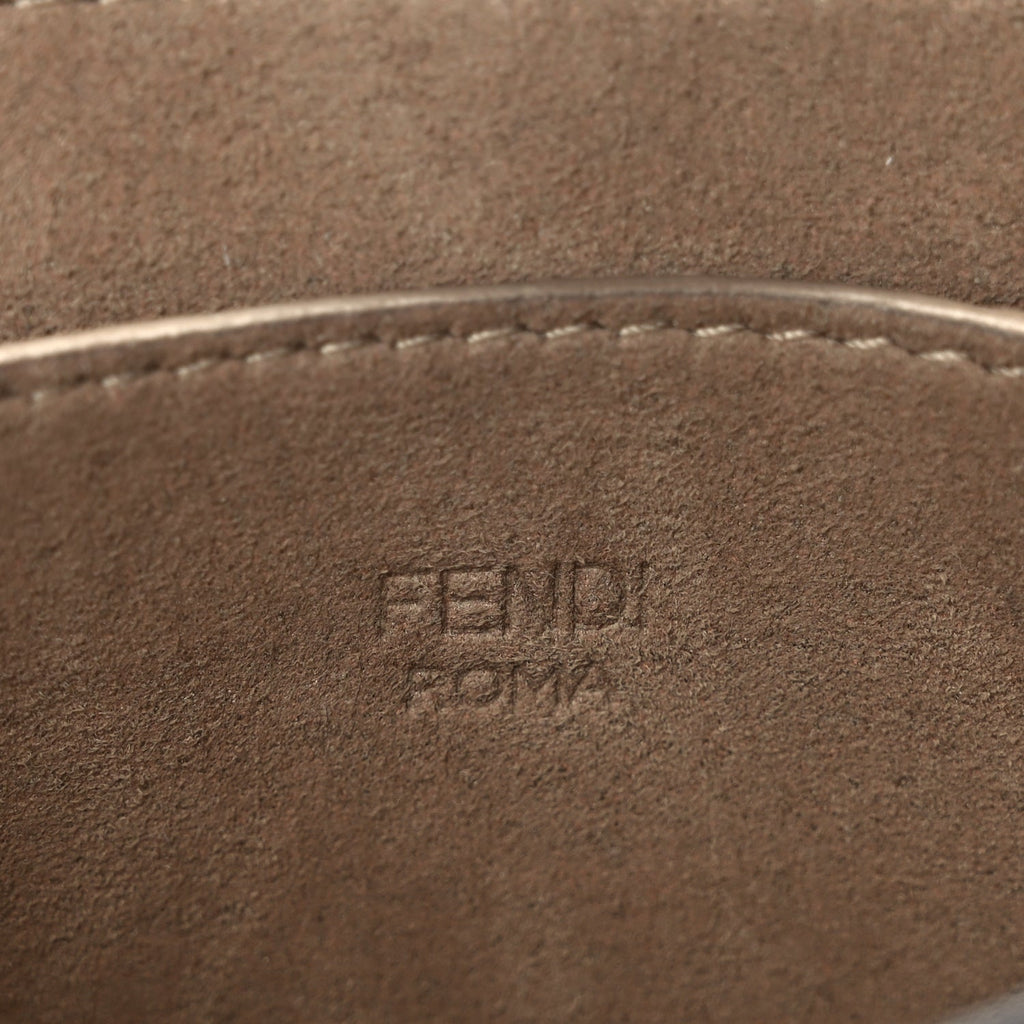 Fendi Vitello Brenta Cher Small Fendi C'mon White