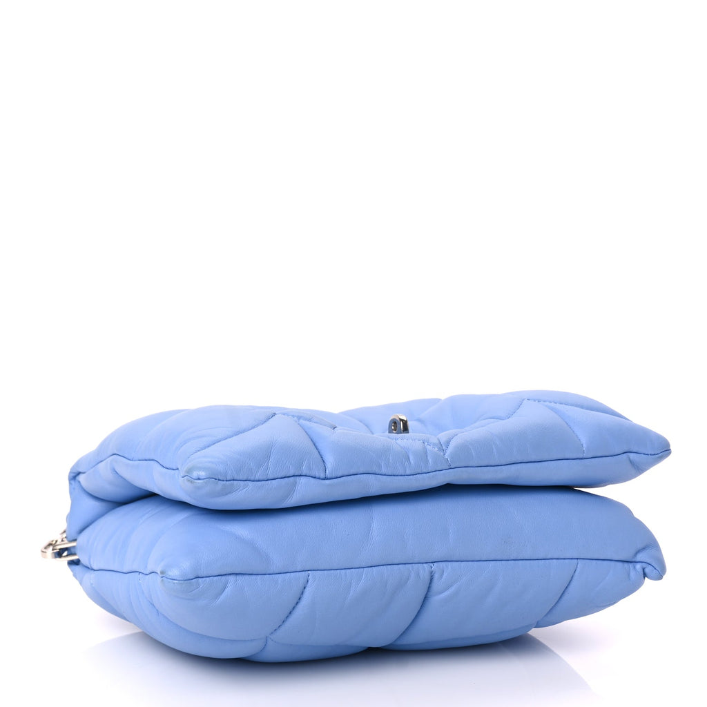 Mulberry Nappa Pillow Quilted Little Softie Bag Cornflower Blue
