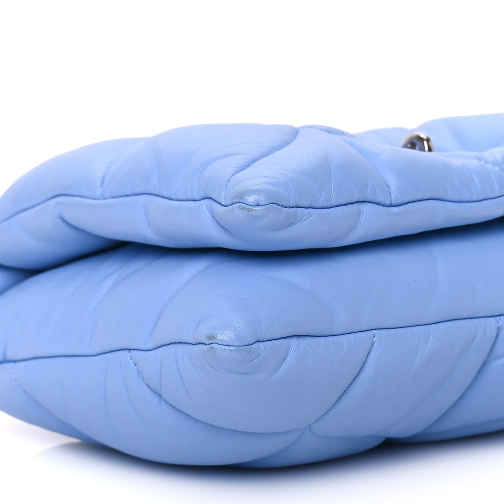Mulberry Nappa Pillow Quilted Little Softie Bag Cornflower Blue