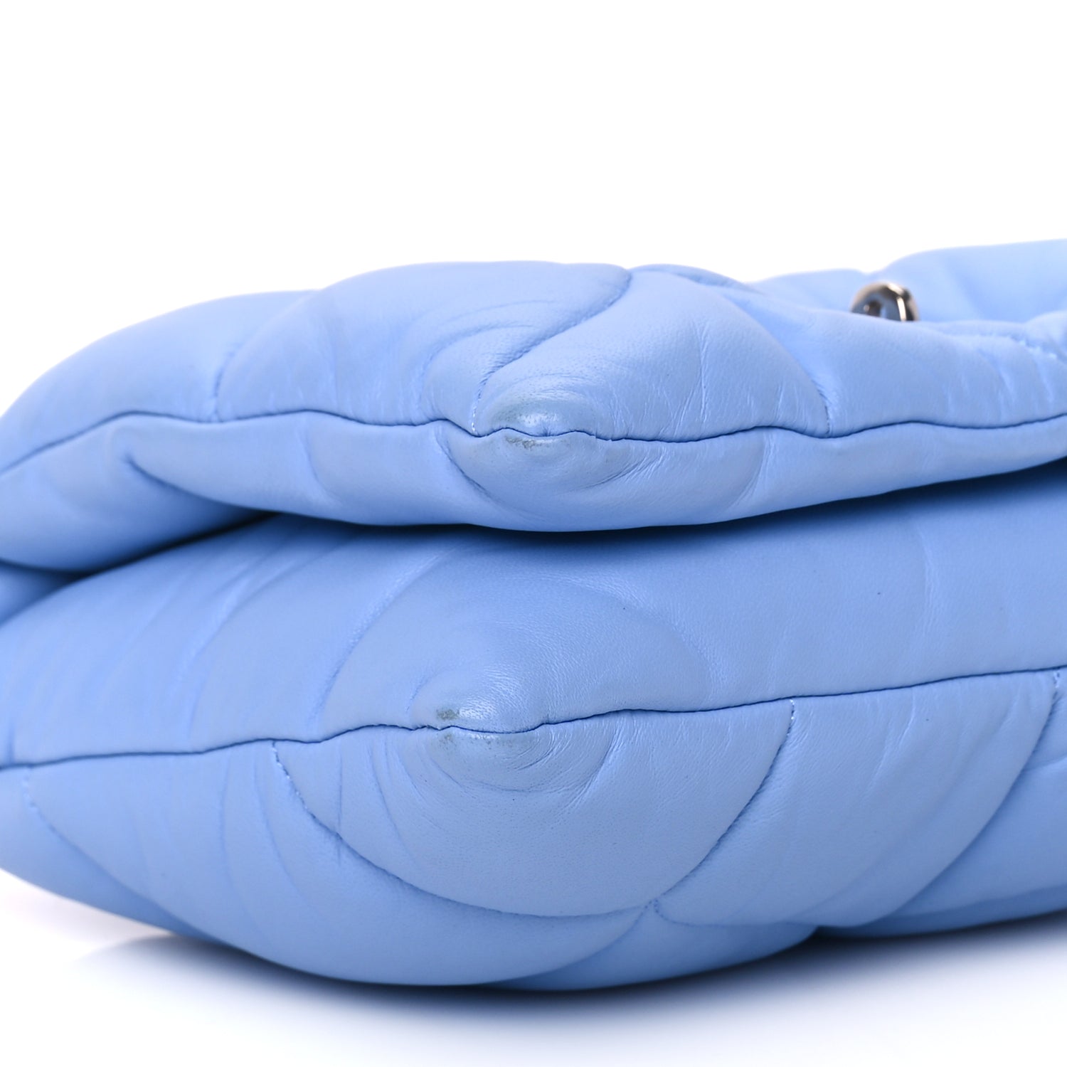 Mulberry Nappa Pillow Quilted Little Softie Bag Cornflower Blue