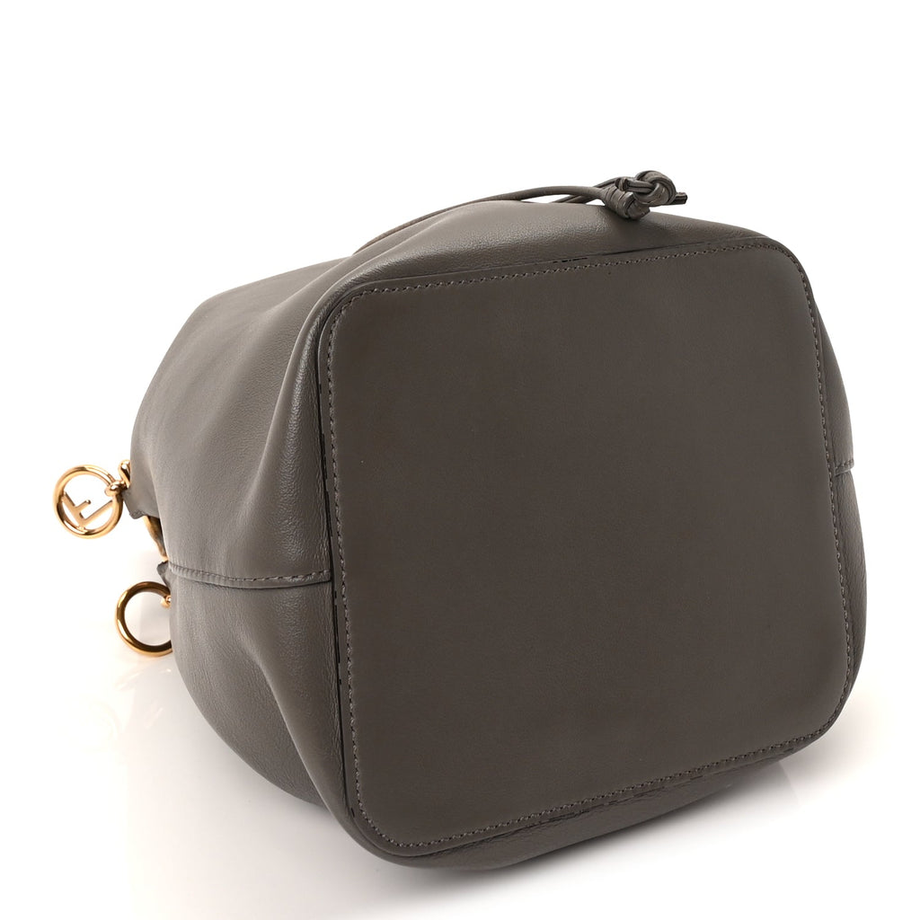 Fendi Vitello Grace Matte F is Fendi Grande Mon Tresor Bucket Bag  Argilla