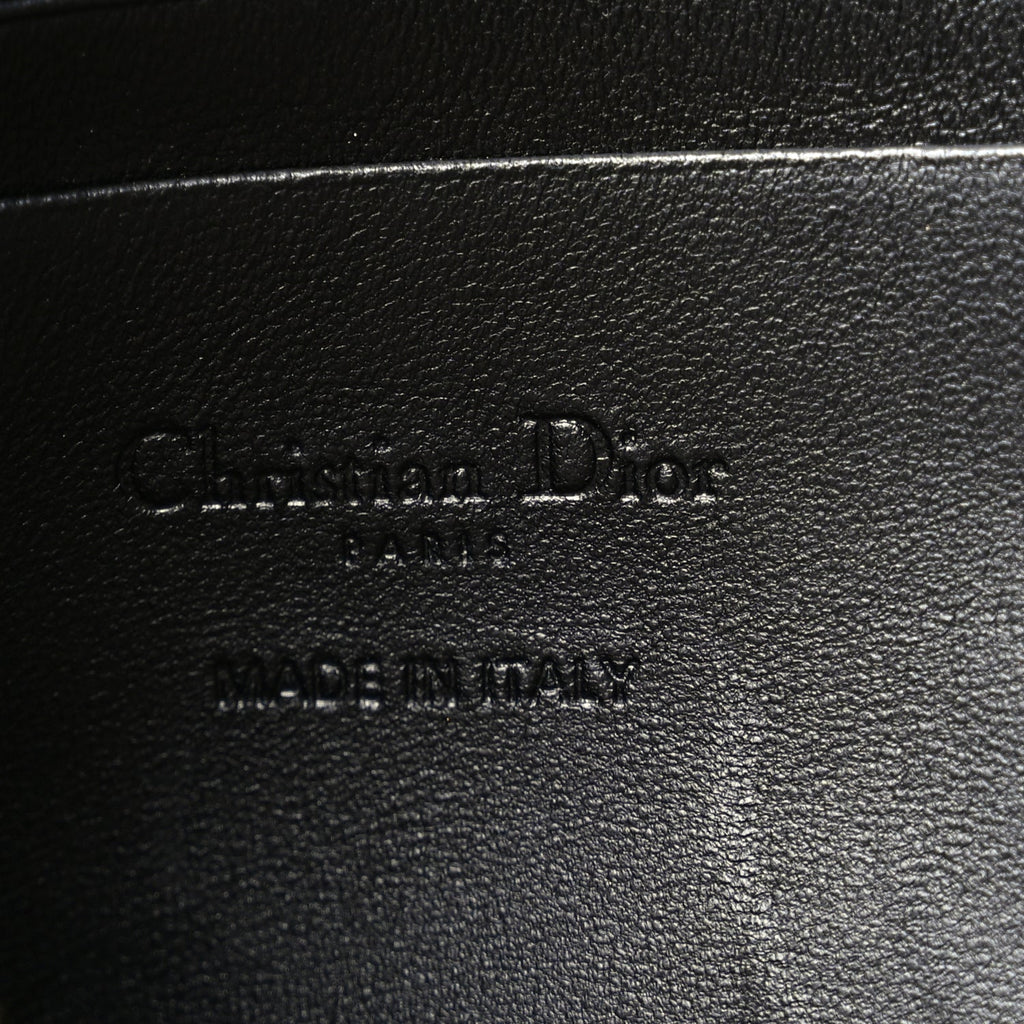 Christian Dior Lambskin Macrocannage DiorStar Hobo Bag Black