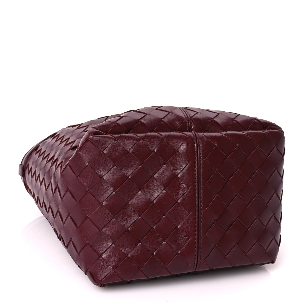 Bottega Veneta Nappa Intrecciato Small Flip Flap Tote Barolo