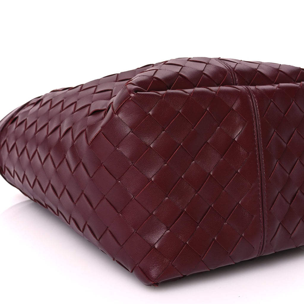 Bottega Veneta Nappa Intrecciato Small Flip Flap Tote Barolo