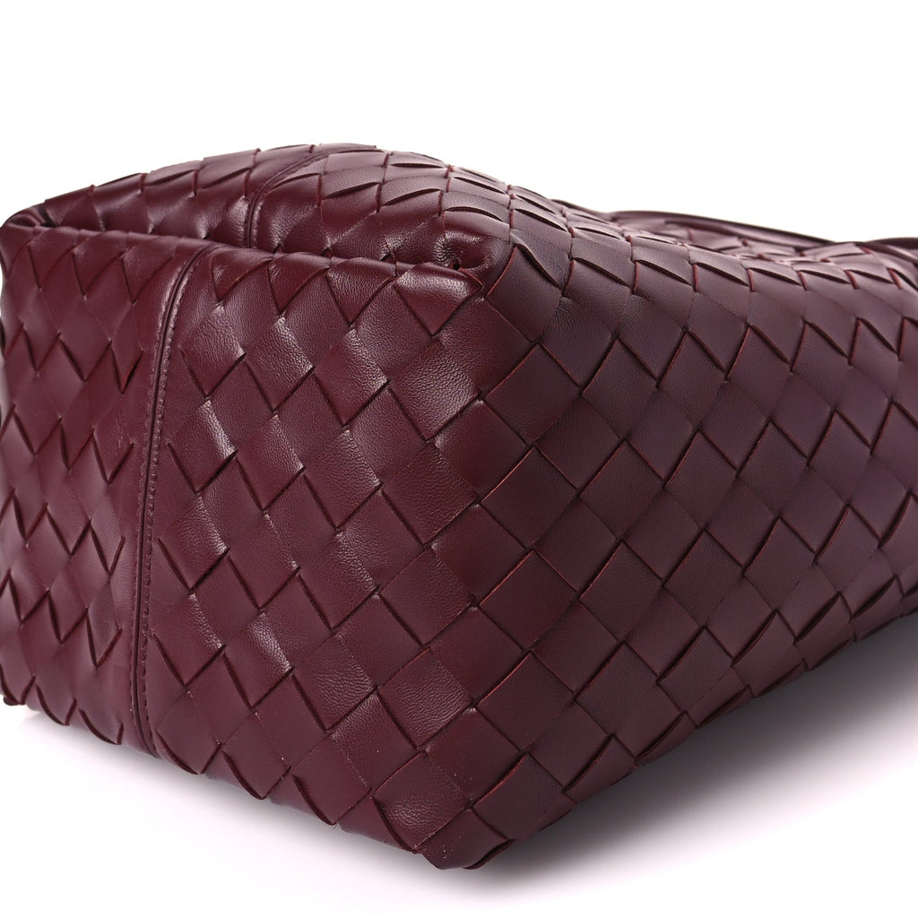 Bottega Veneta Nappa Intrecciato Small Flip Flap Tote Barolo