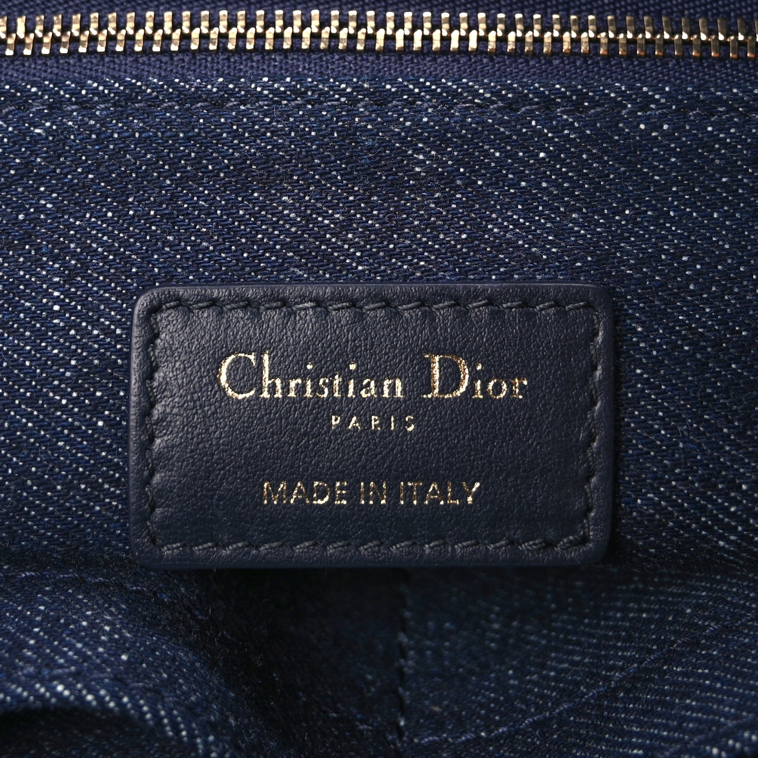 Christian Dior Canvas Calfskin Embroided Medium Miss Dior All Over Book Tote  Denim Multicolor