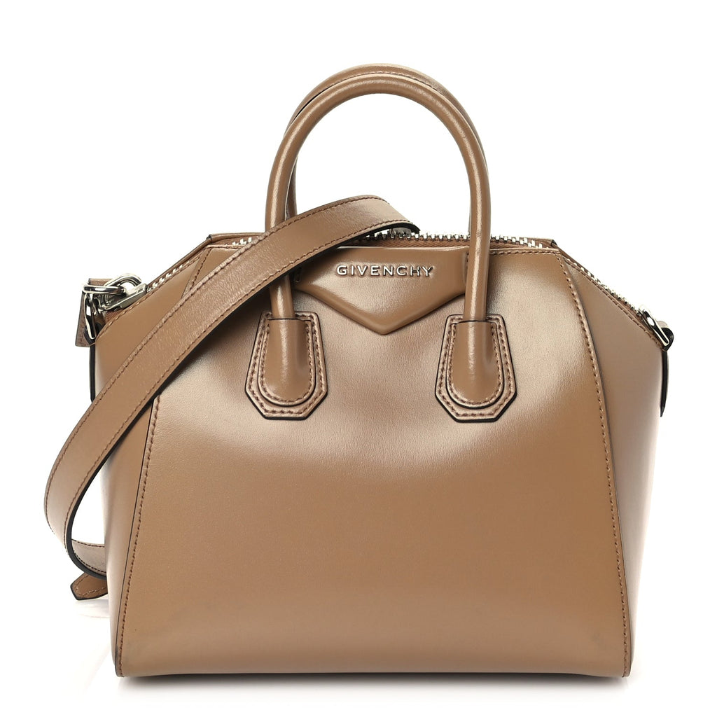 Givenchy Shiny Lord Calfskin Mini Antigona Nude