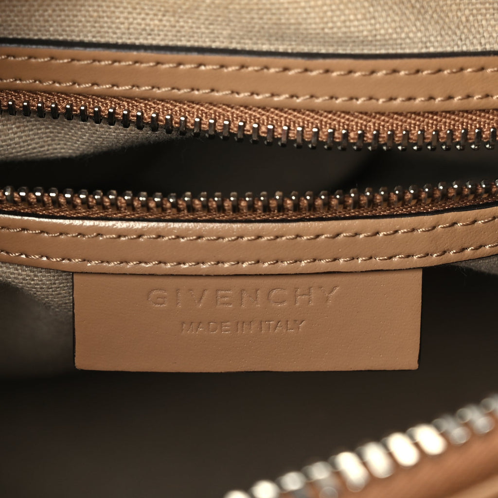 Givenchy Shiny Lord Calfskin Mini Antigona Nude