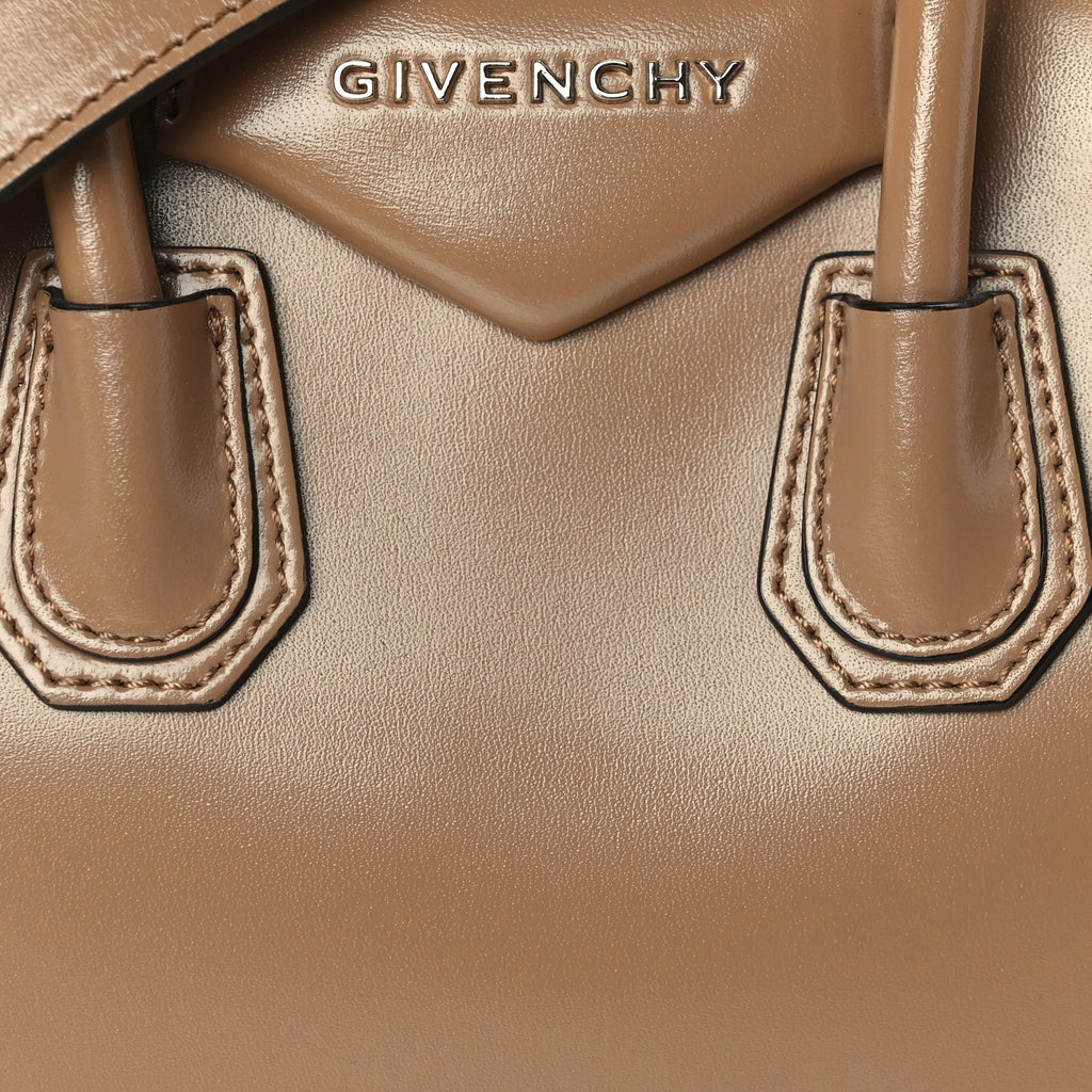 Givenchy Shiny Lord Calfskin Mini Antigona Nude