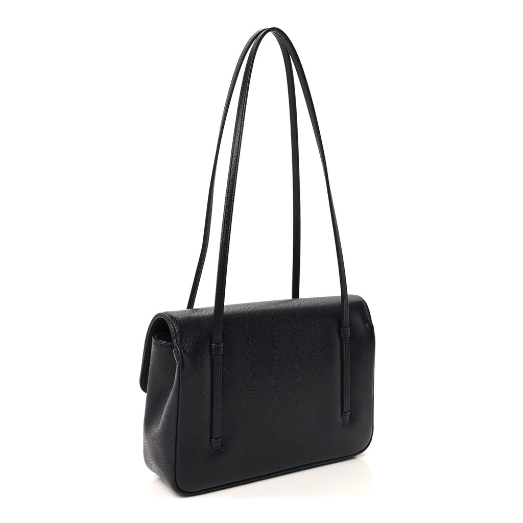Chanel Shiny Caviar Preppy Coco Small Flap Bag Navy