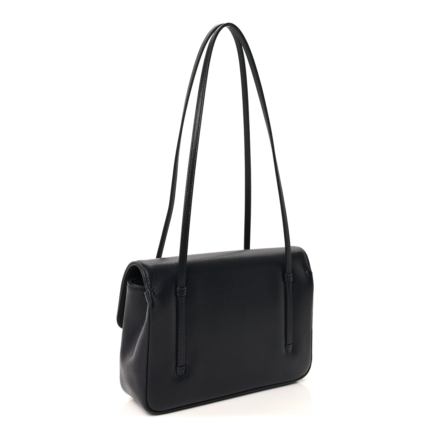 Chanel Shiny Caviar Preppy Coco Small Flap Bag Navy