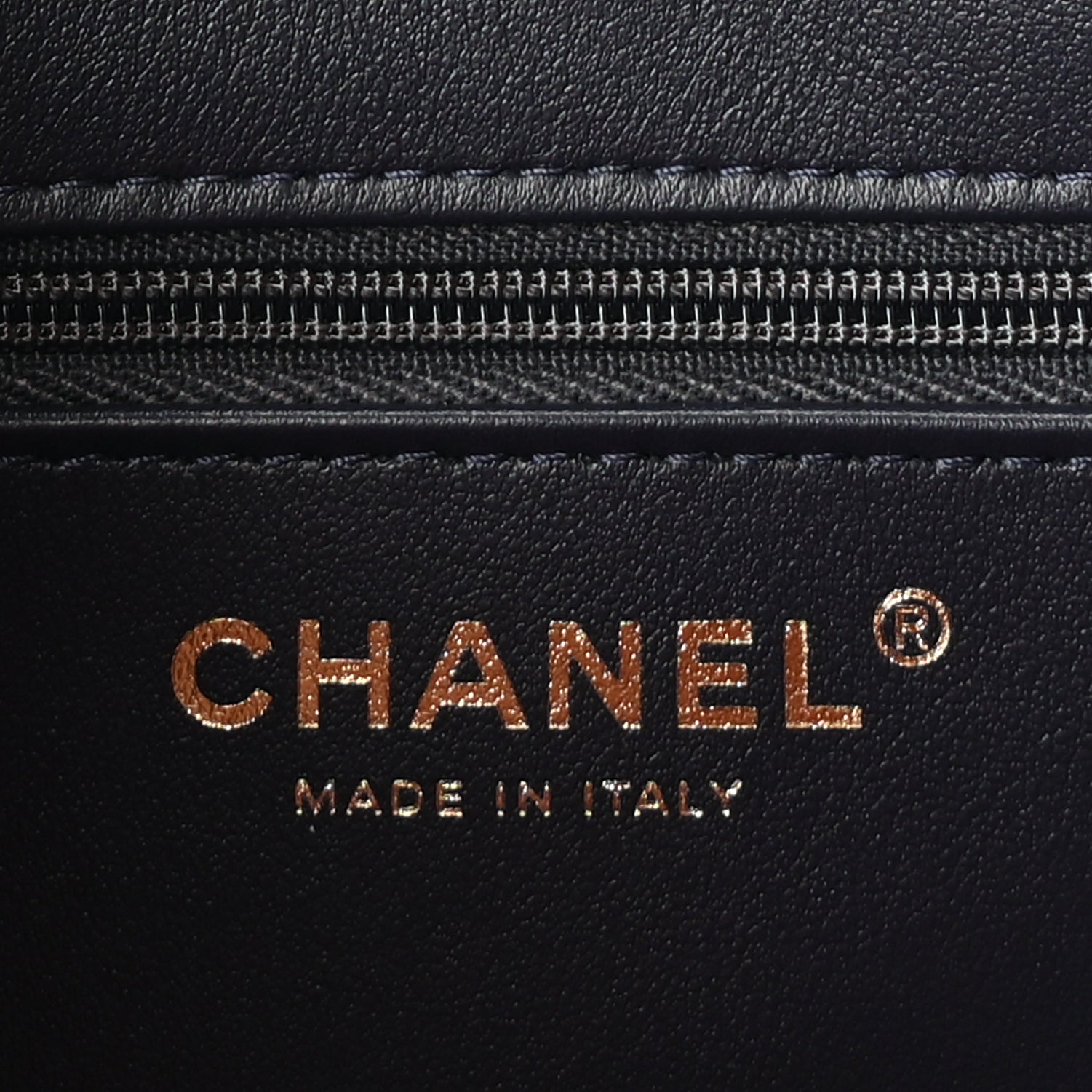 Chanel Shiny Caviar Preppy Coco Small Flap Bag Navy