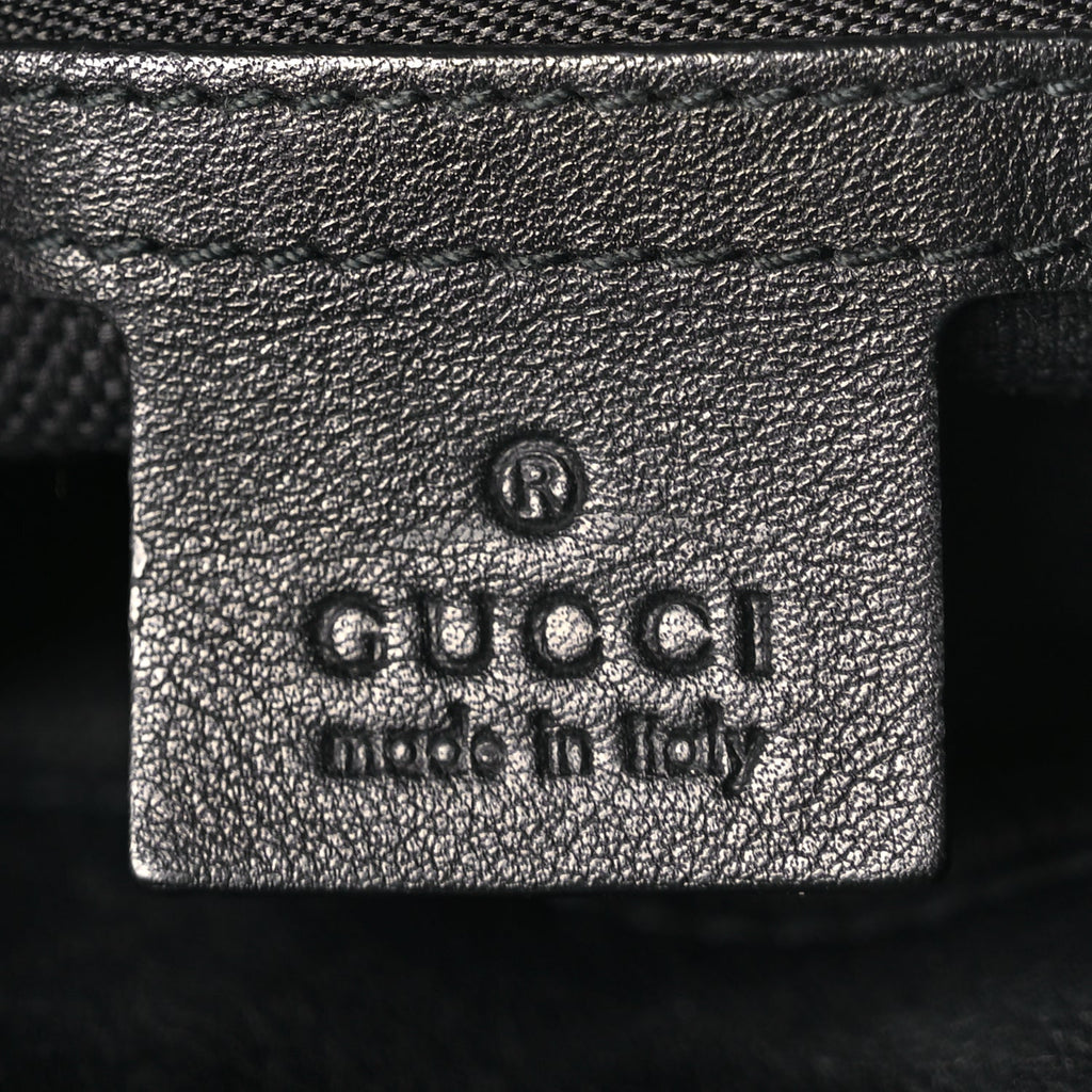 Gucci Vernice Naplack Small Soho Top Handle Satchel Black