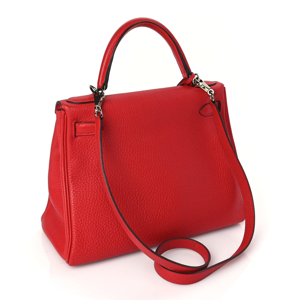 Hermes Togo Kelly Retourne 28 Rouge Casaque