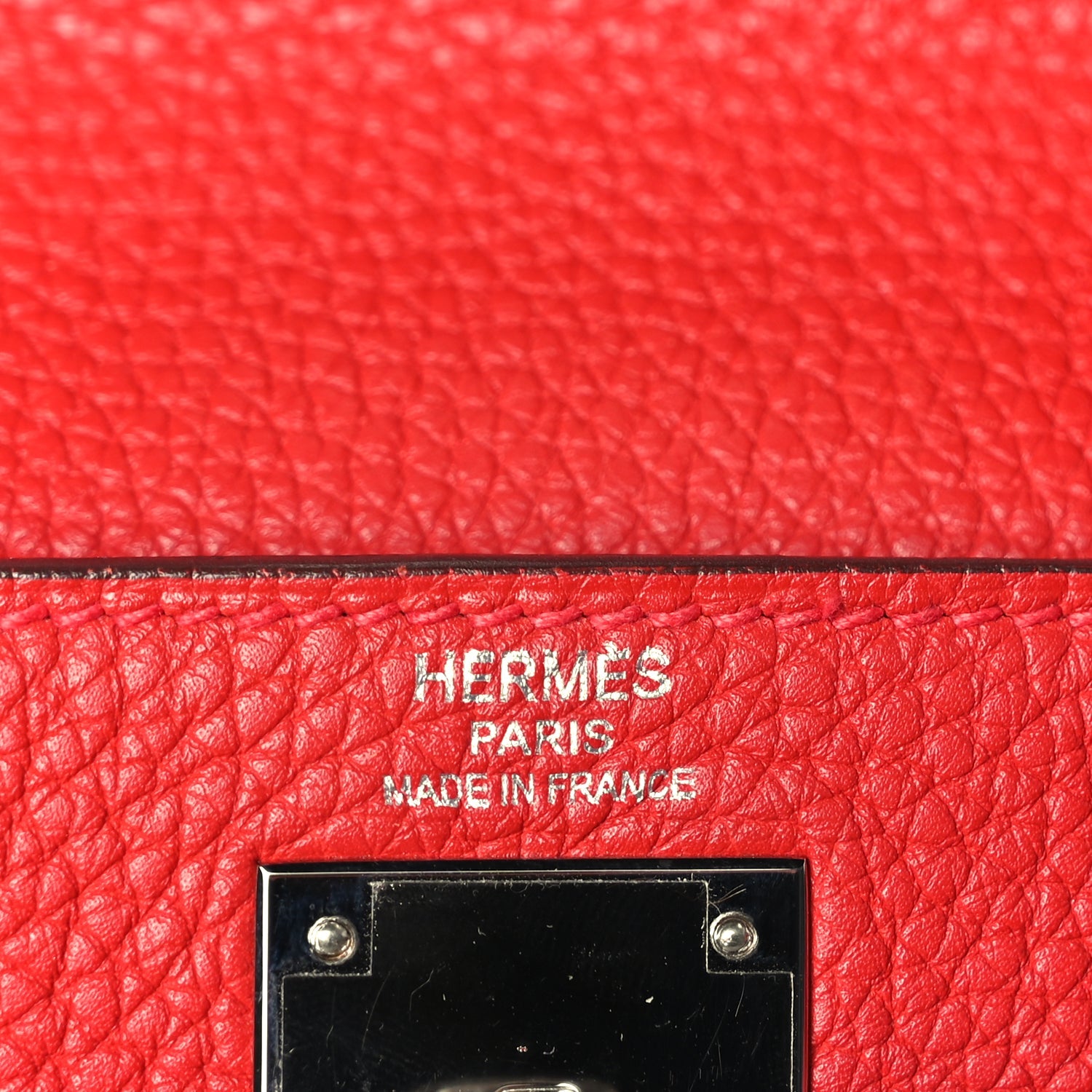 Hermes Togo Kelly Retourne 28 Rouge Casaque