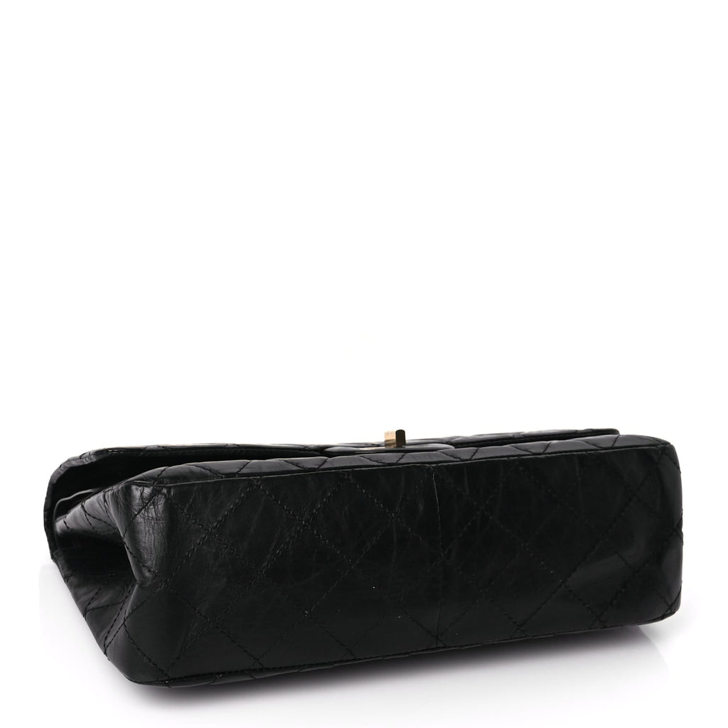 Chanel Aged Calfskin Quilted 2.55 Reissue 227 Flap Black