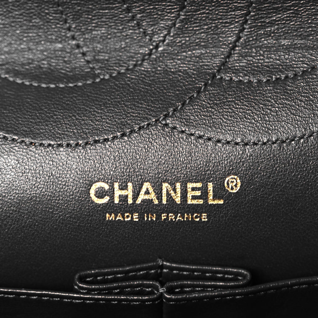 Chanel Aged Calfskin Quilted 2.55 Reissue 227 Flap Black