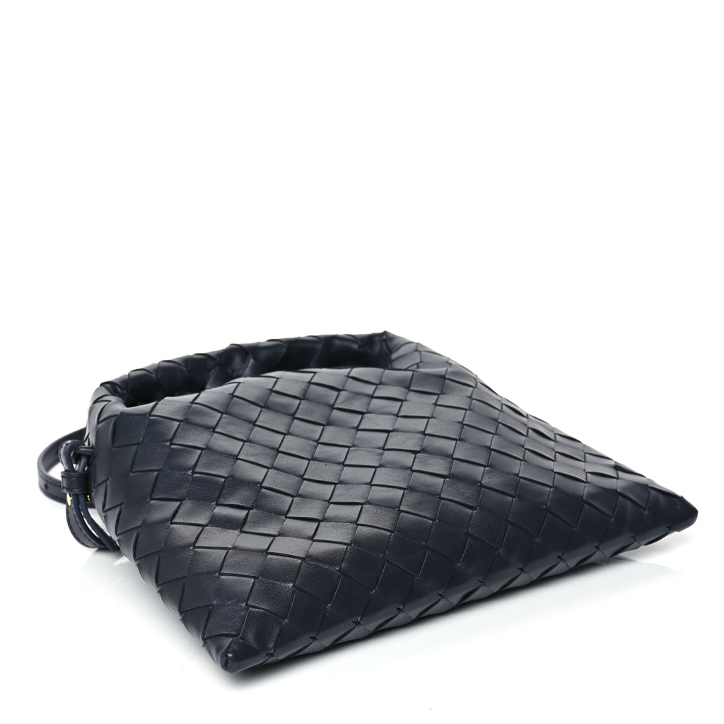 Bottega Veneta Calfskin Intrecciato Mini Hop Black