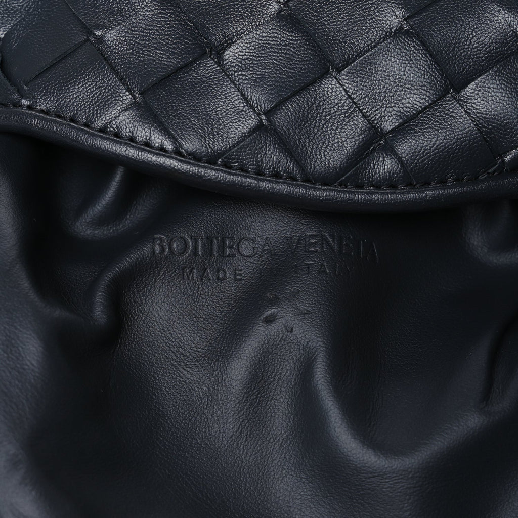 Bottega Veneta Calfskin Intrecciato Mini Hop Black