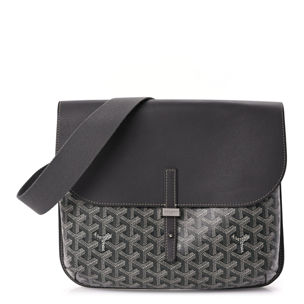 Goyard Goyardine Coursier Messenger Bag Gray