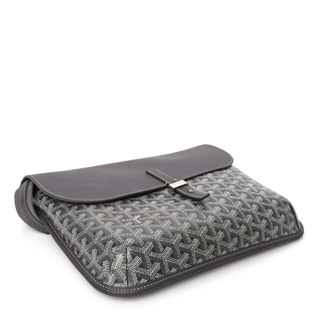 Goyard Goyardine Coursier Messenger Bag Gray