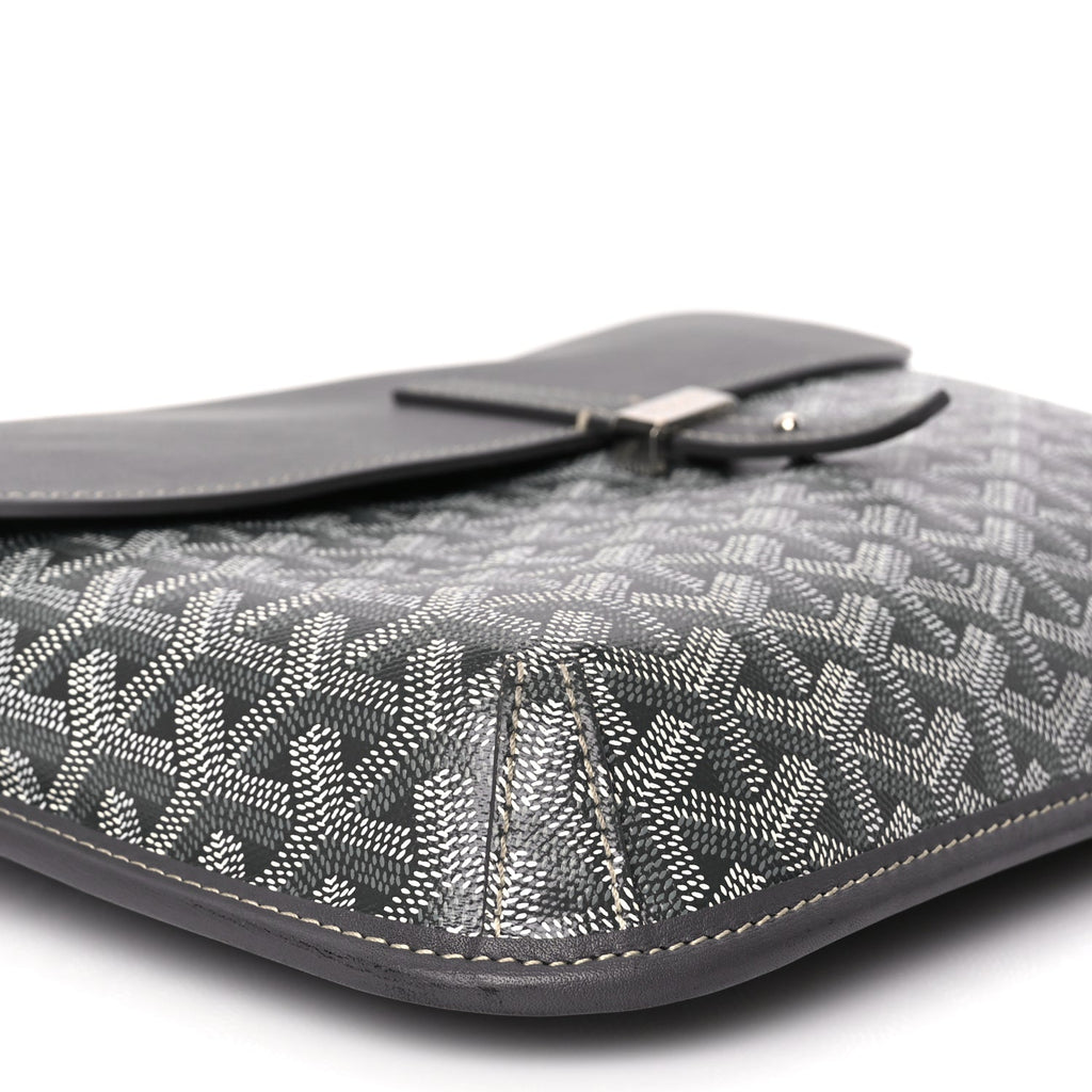 Goyard Goyardine Coursier Messenger Bag Gray