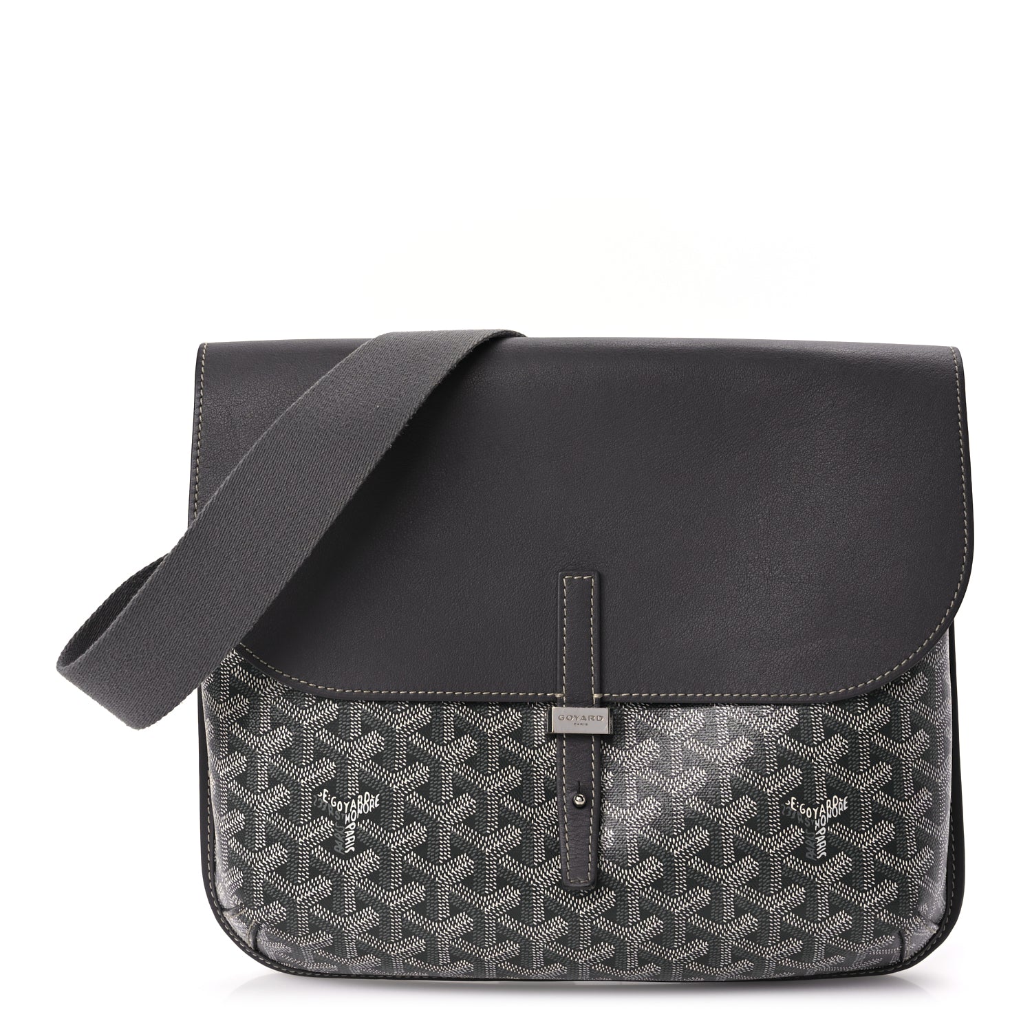 Goyard Goyardine Coursier Messenger Bag Gray