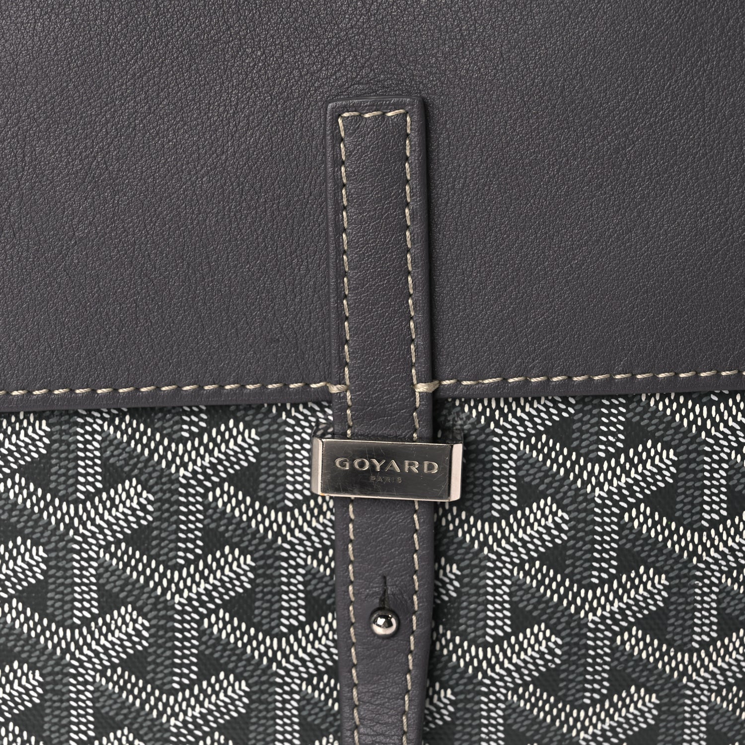 Goyard Goyardine Coursier Messenger Bag Gray