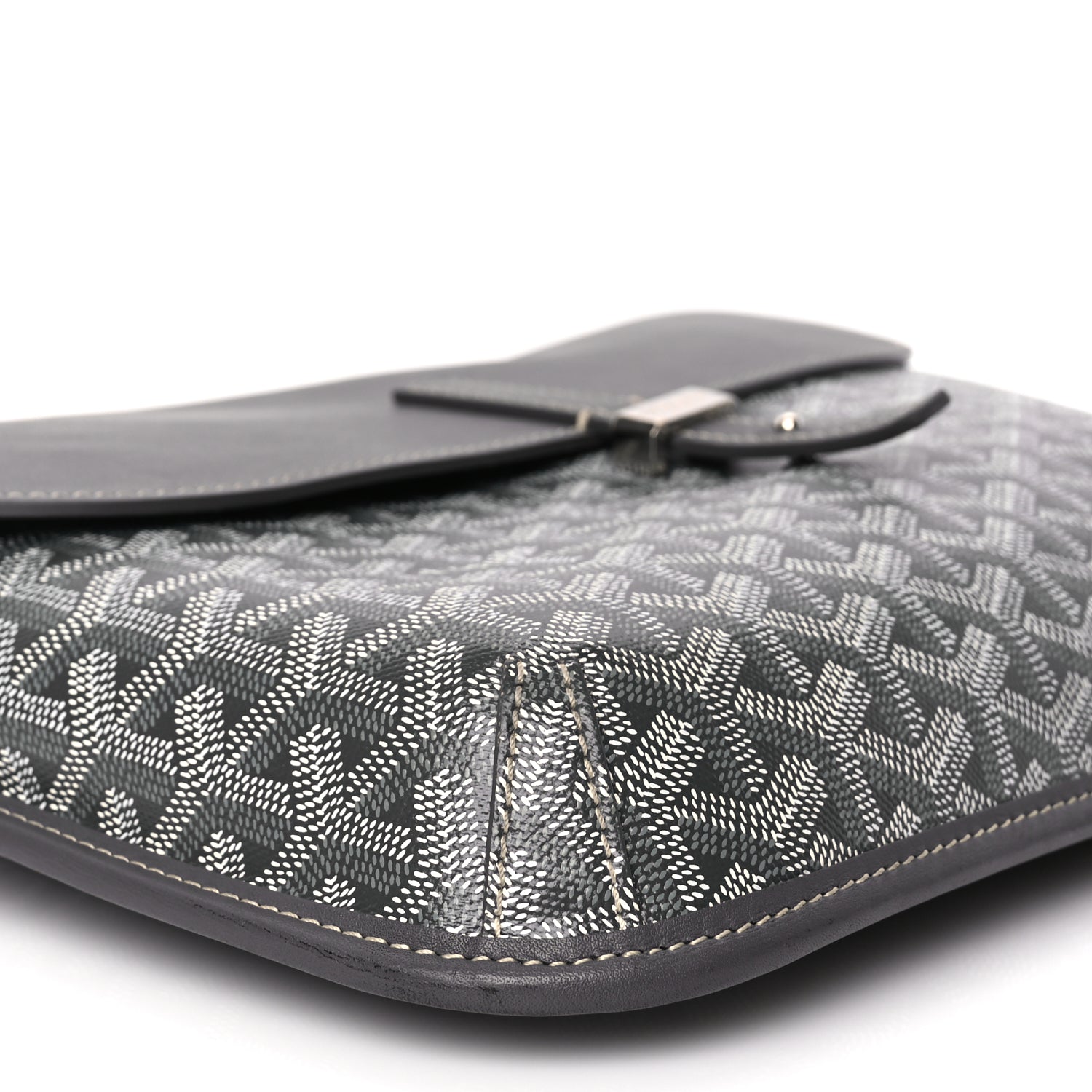 Goyard Goyardine Coursier Messenger Bag Gray