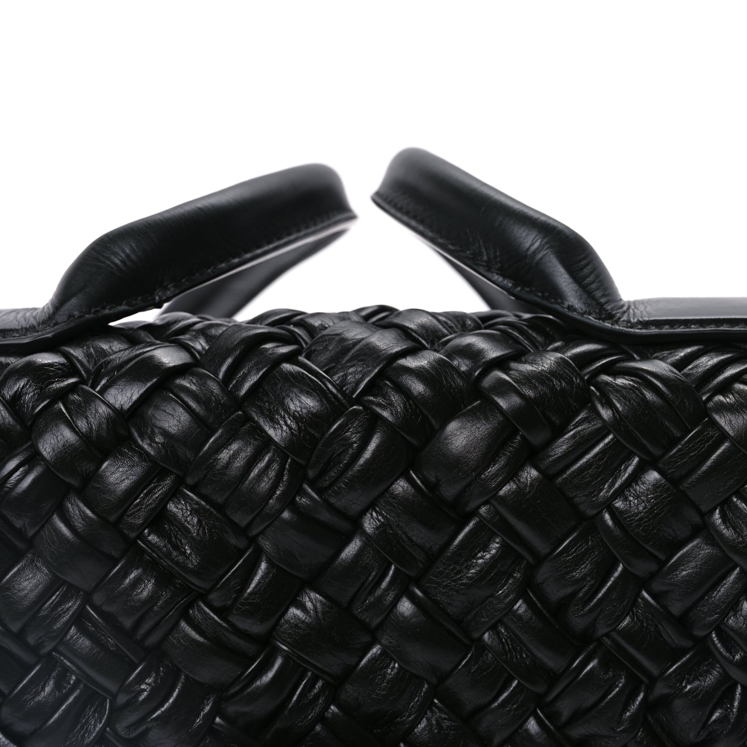 Bottega Veneta Calfskin Intreccio Desiree Shoulder Bag Dark Green