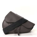Christian Dior Grained Calfskin Mens Saddle Bag  Grey