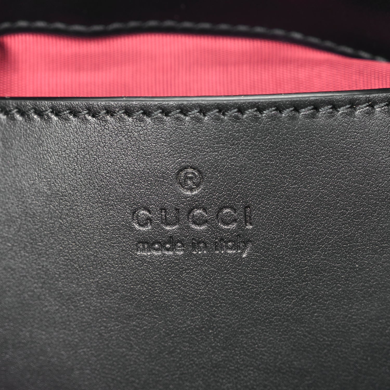 Gucci Calfskin Matelasse Chevron Small GG Marmont Shoulder Bag Black