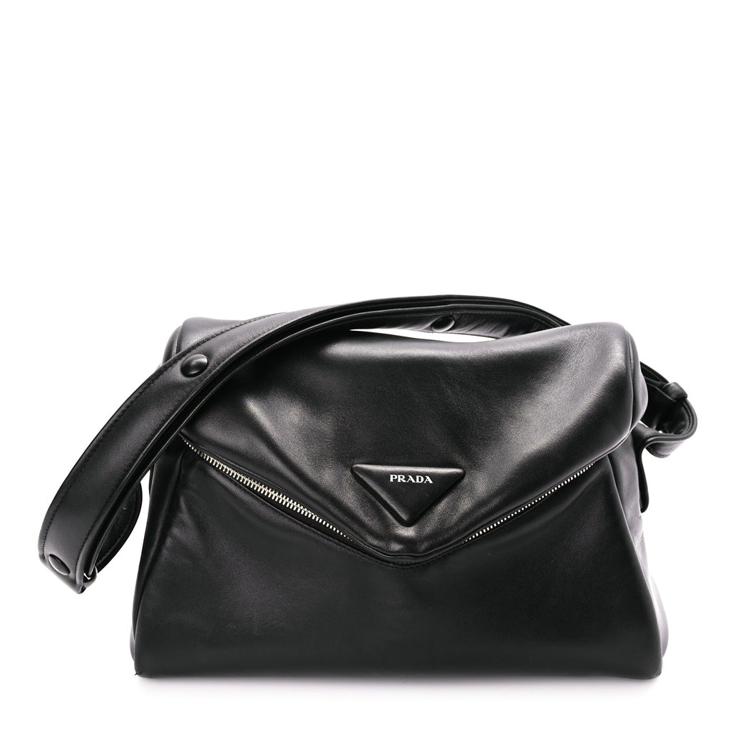 Prada Nappa Padded Signaux Bag Black