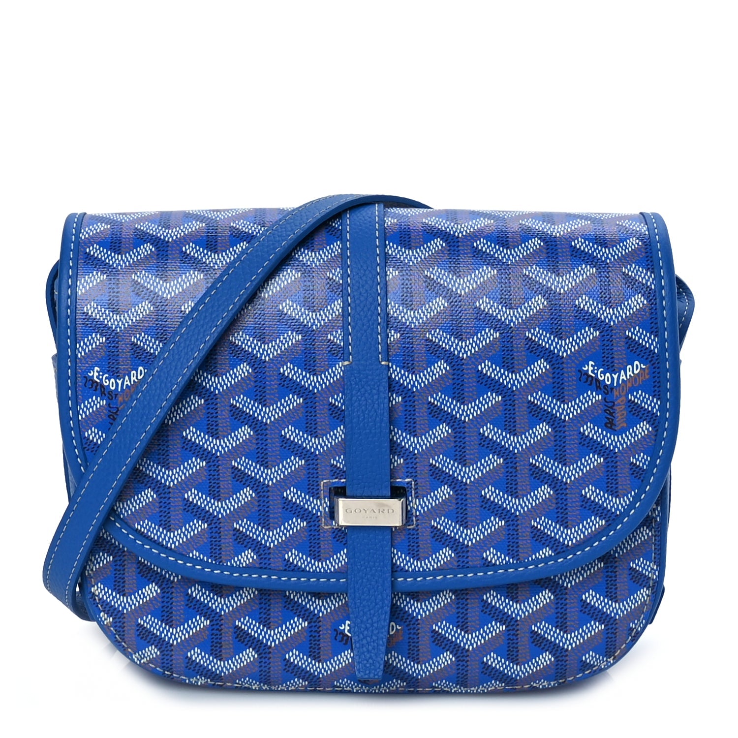 Goyard Goyardine Belvedere II PM Messenger Bag Sky Blue Sky Blue