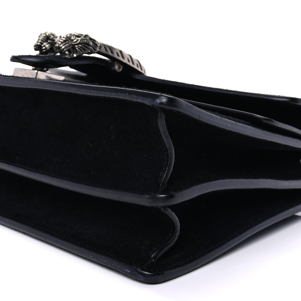 Gucci Suede Small Dionysus Shoulder Bag Black