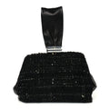 Chanel Tweed Lambskin Plexiglass CC Wristlet Black