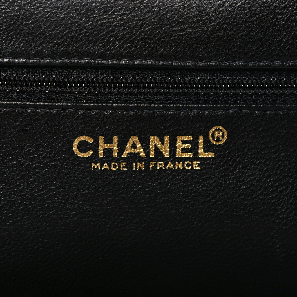 Chanel Tweed Lambskin Plexiglass CC Wristlet Black