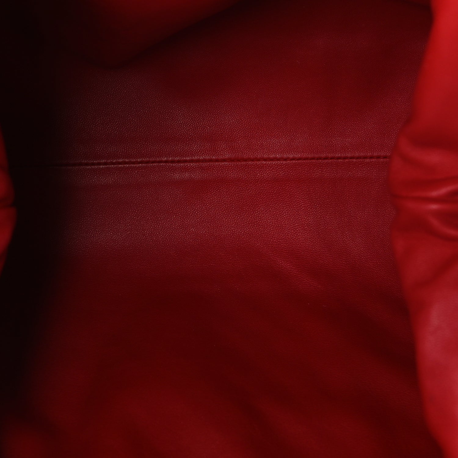 Bottega Veneta Nappa Maxi Intrecciato The Pouch Oversized Clutch Bright Red