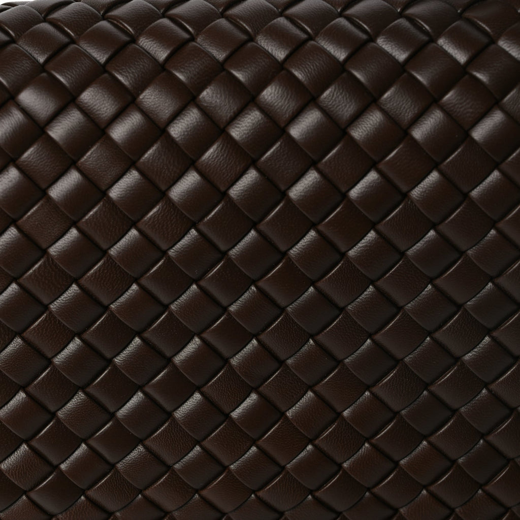 Bottega Veneta Nappa Intreccicio Padded Small Cobble Shoulder Bag Light Brown