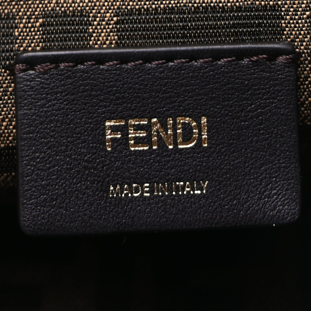 Fendi Shiny Nappa Small Fendi First  Ghiaia