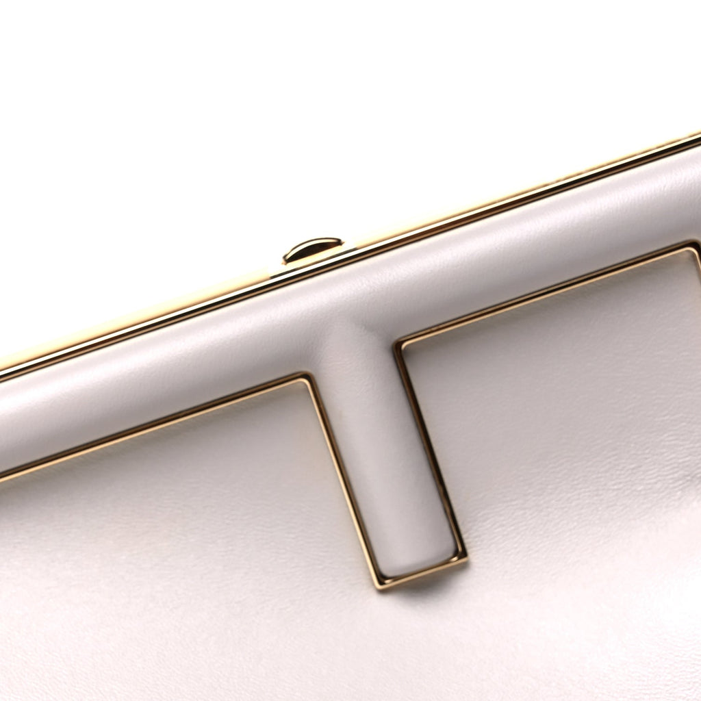 Fendi Shiny Nappa Small Fendi First  Ghiaia