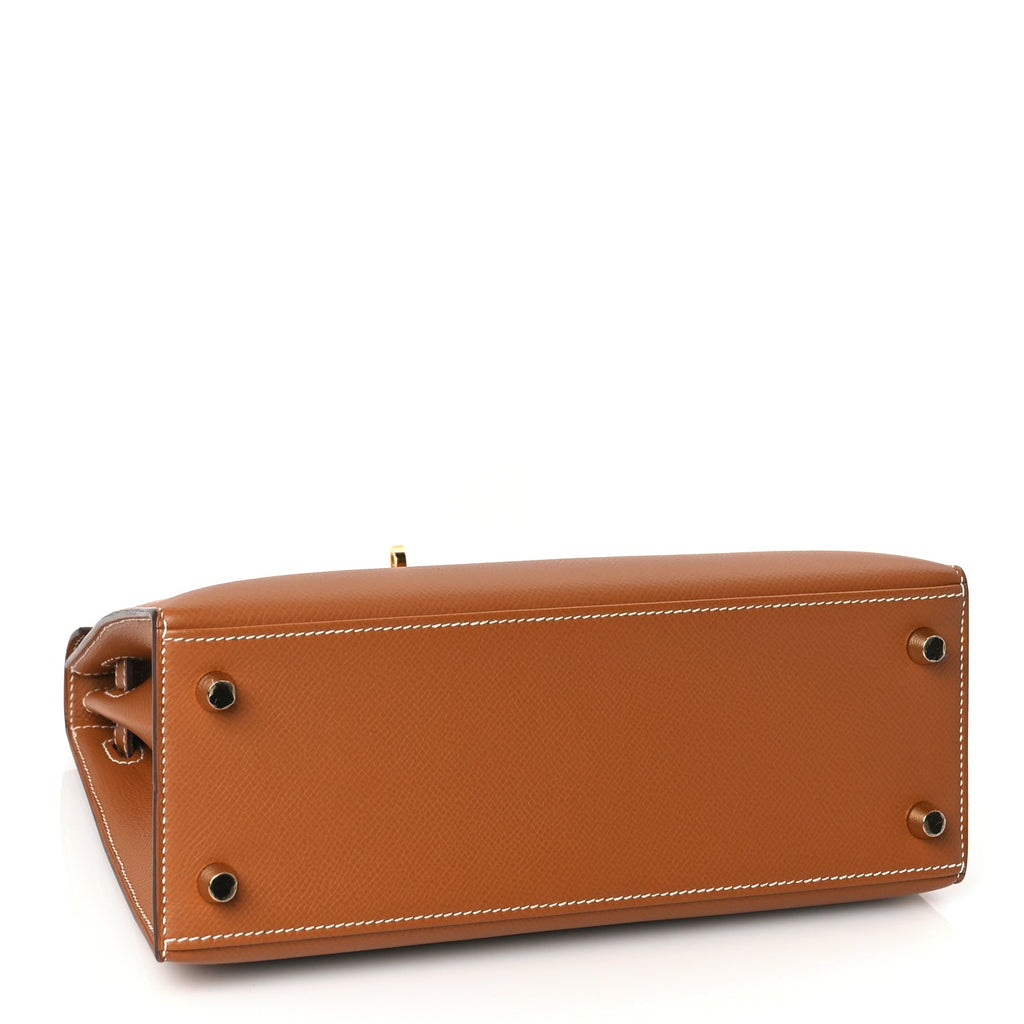 Hermes Epsom Kelly Sellier 25 Gold
