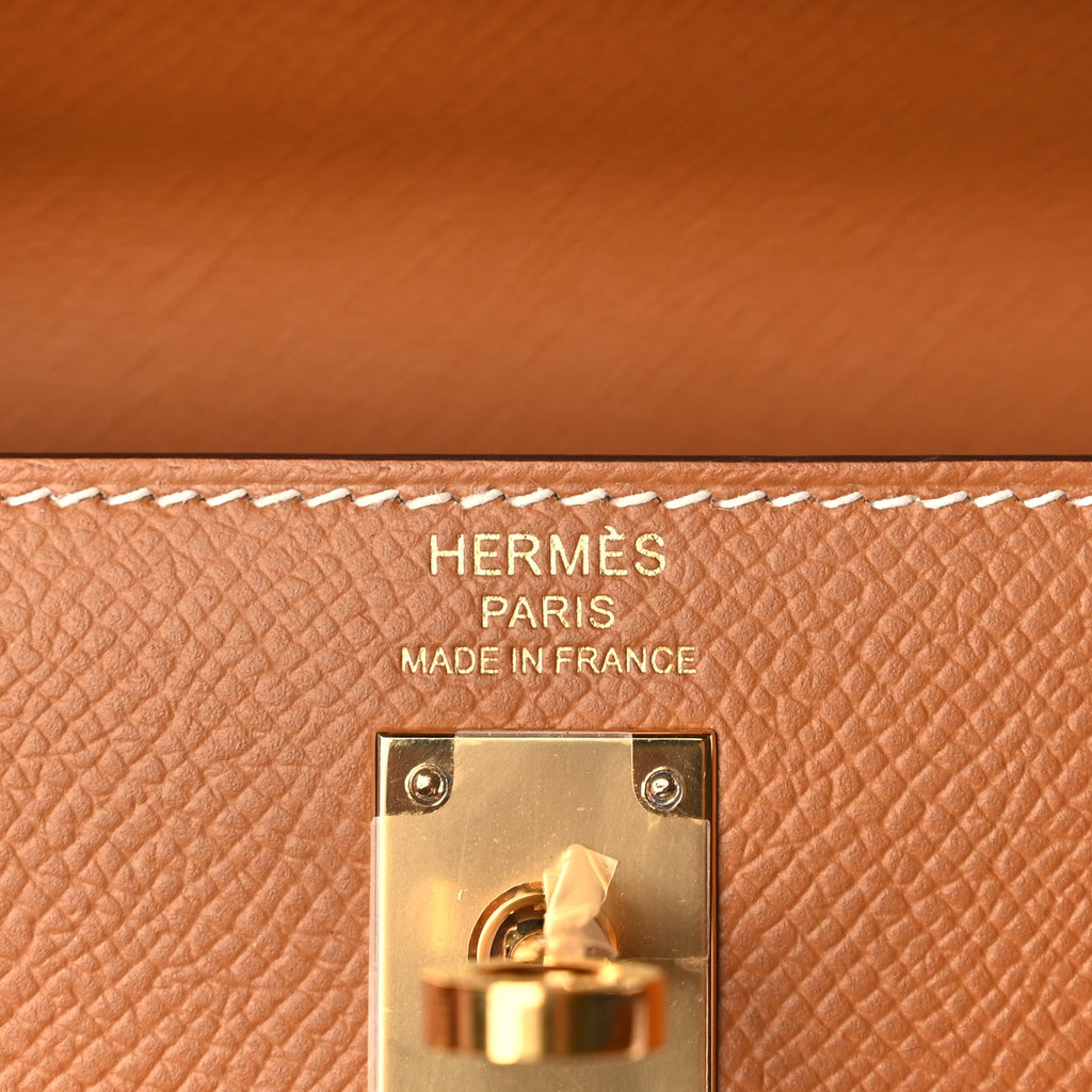 Hermes Epsom Kelly Sellier 25 Gold
