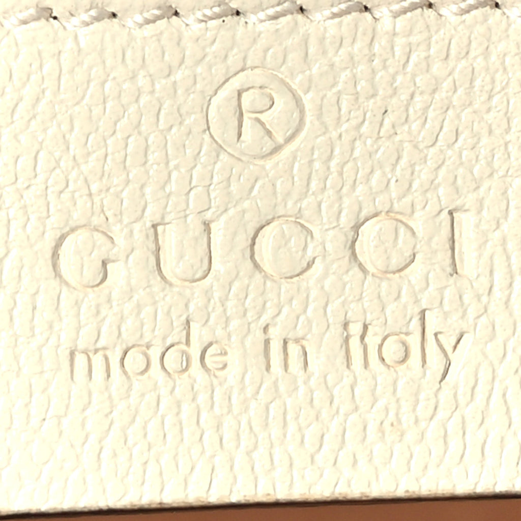 Gucci GG Supreme Monogram Calfskin Mini Padlock Flap Pocket Shoulder Bag Mystic White Sun Oil