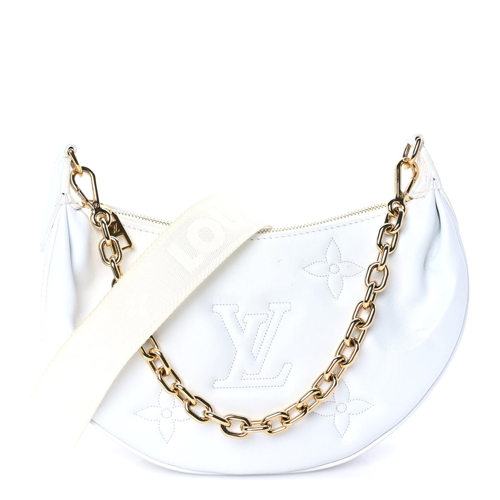 Louis Vuitton Calfskin Bubblegram Over The Moon White